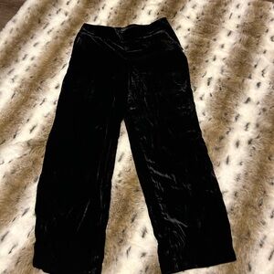 Talbots Black Velvet Trousers